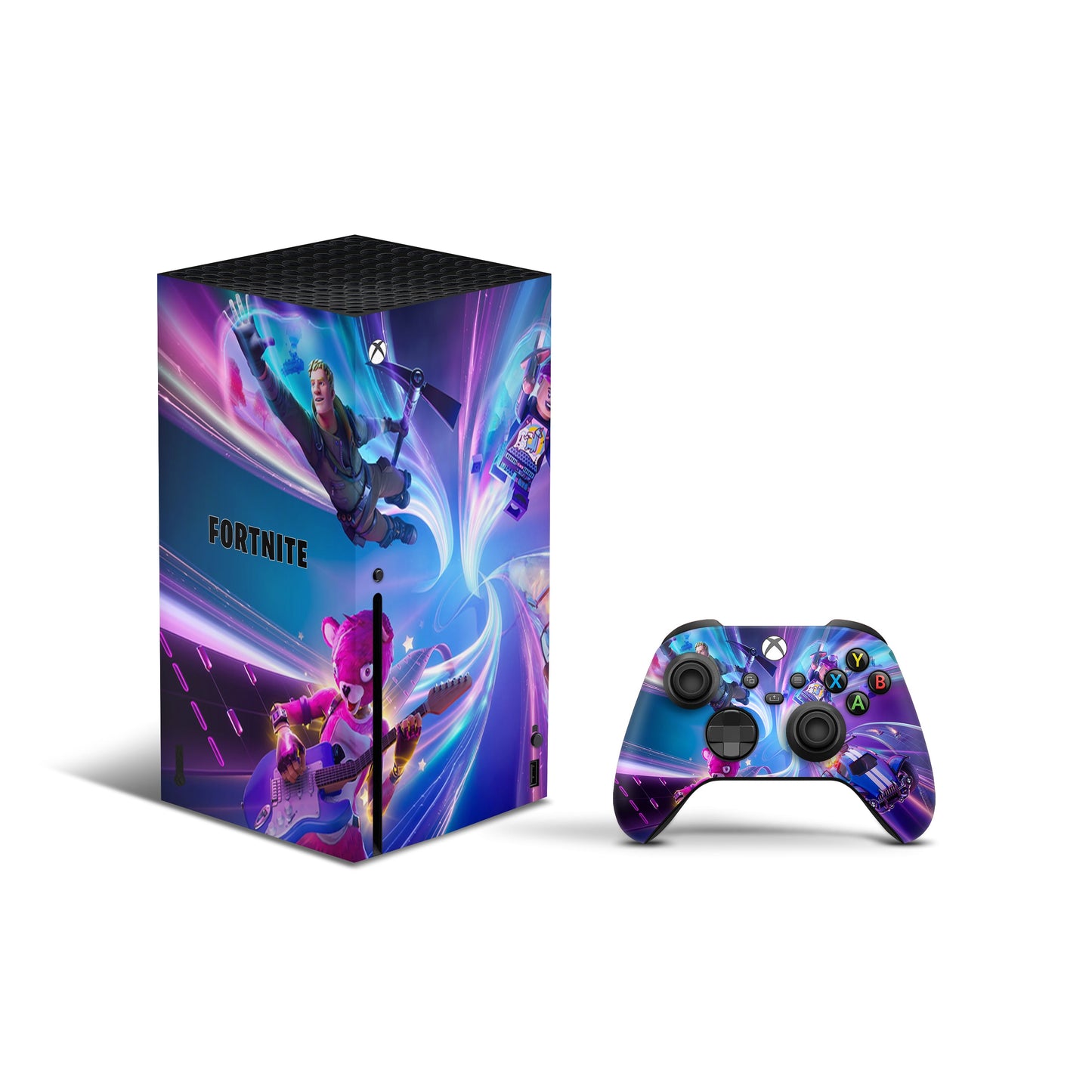 xbox series x skin with fortnite design
