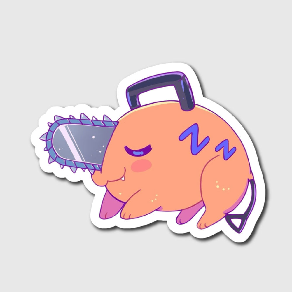 Pochita Sleeping Sticker