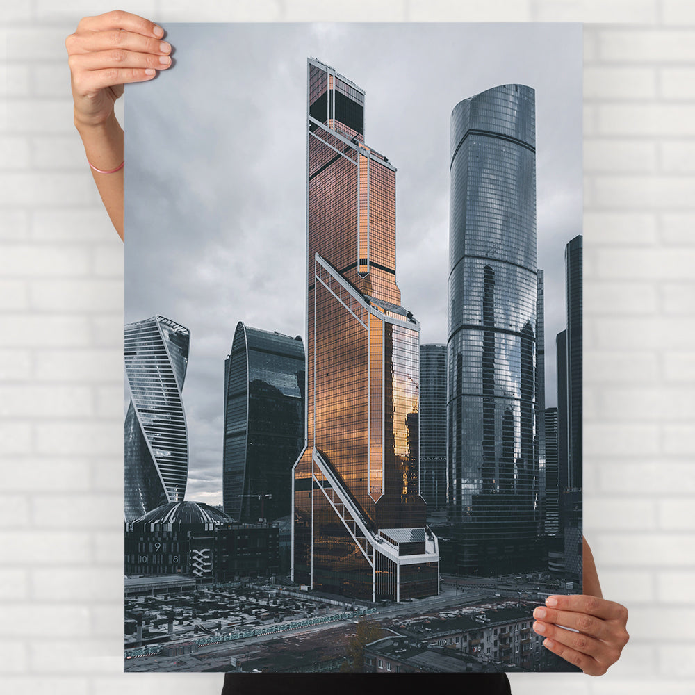 Moscow City Skyscrapers Poster