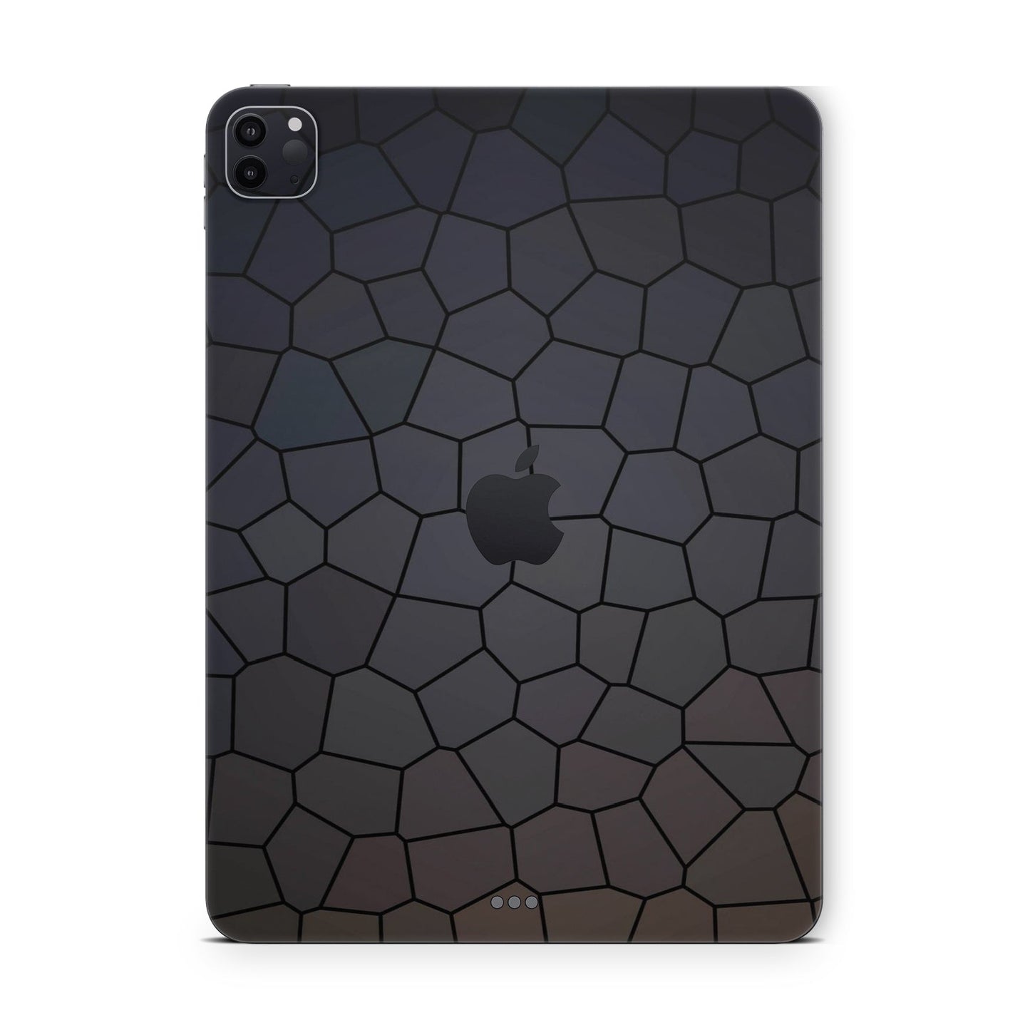 ipad pro skin - black digital stones geometric pattern