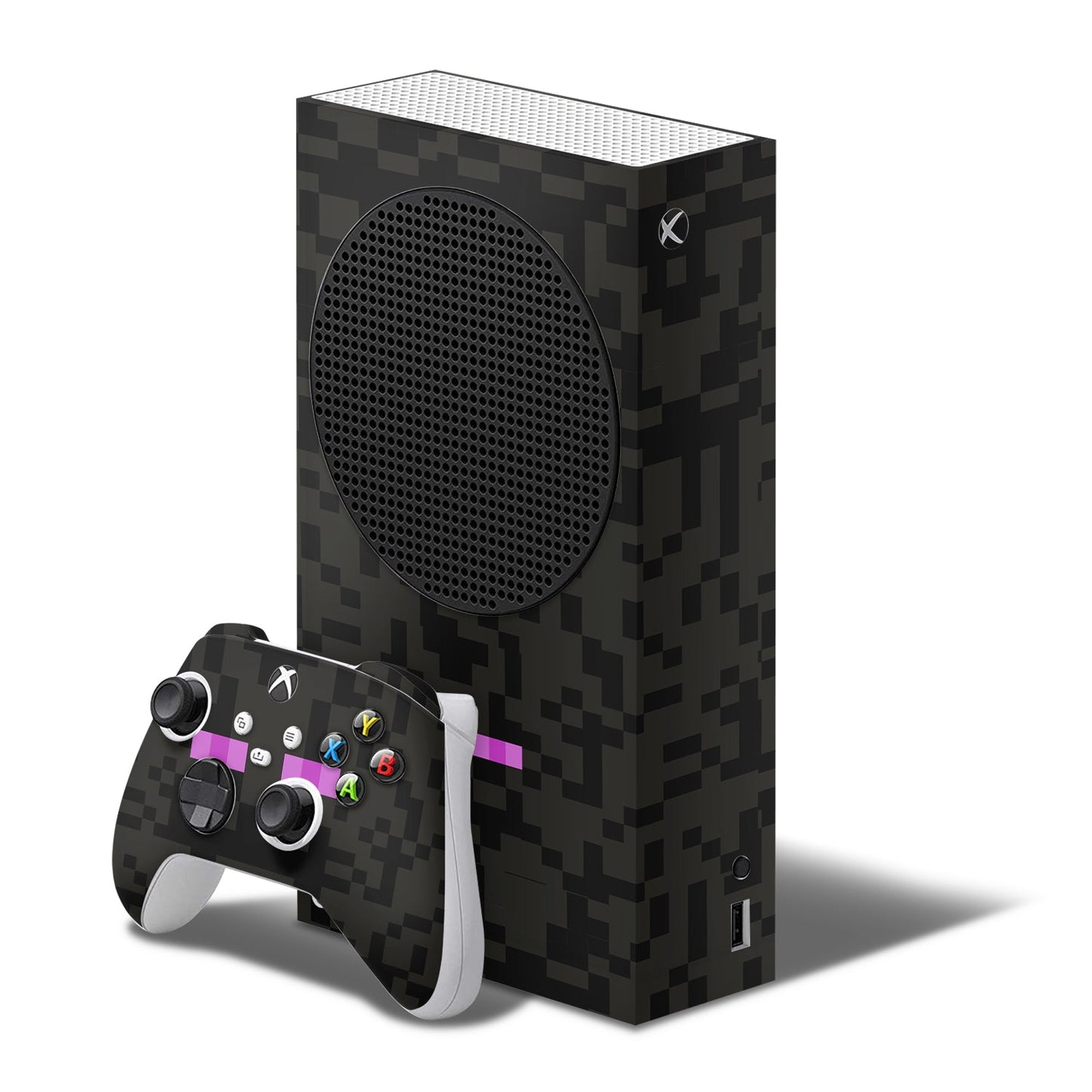 Xbox series s skin - minecraft enderman console & controller skin