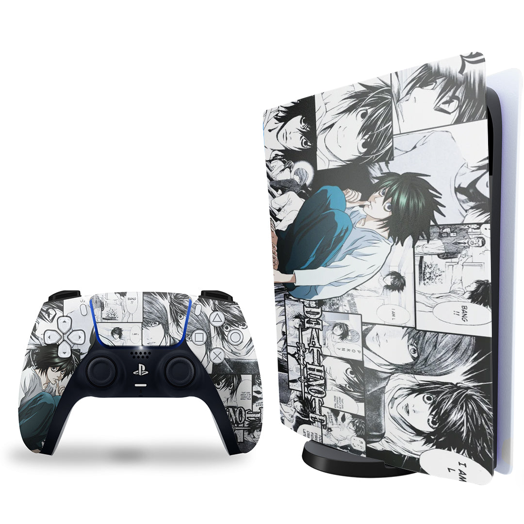 PS5 L Lawliet Console and controller skin Combo