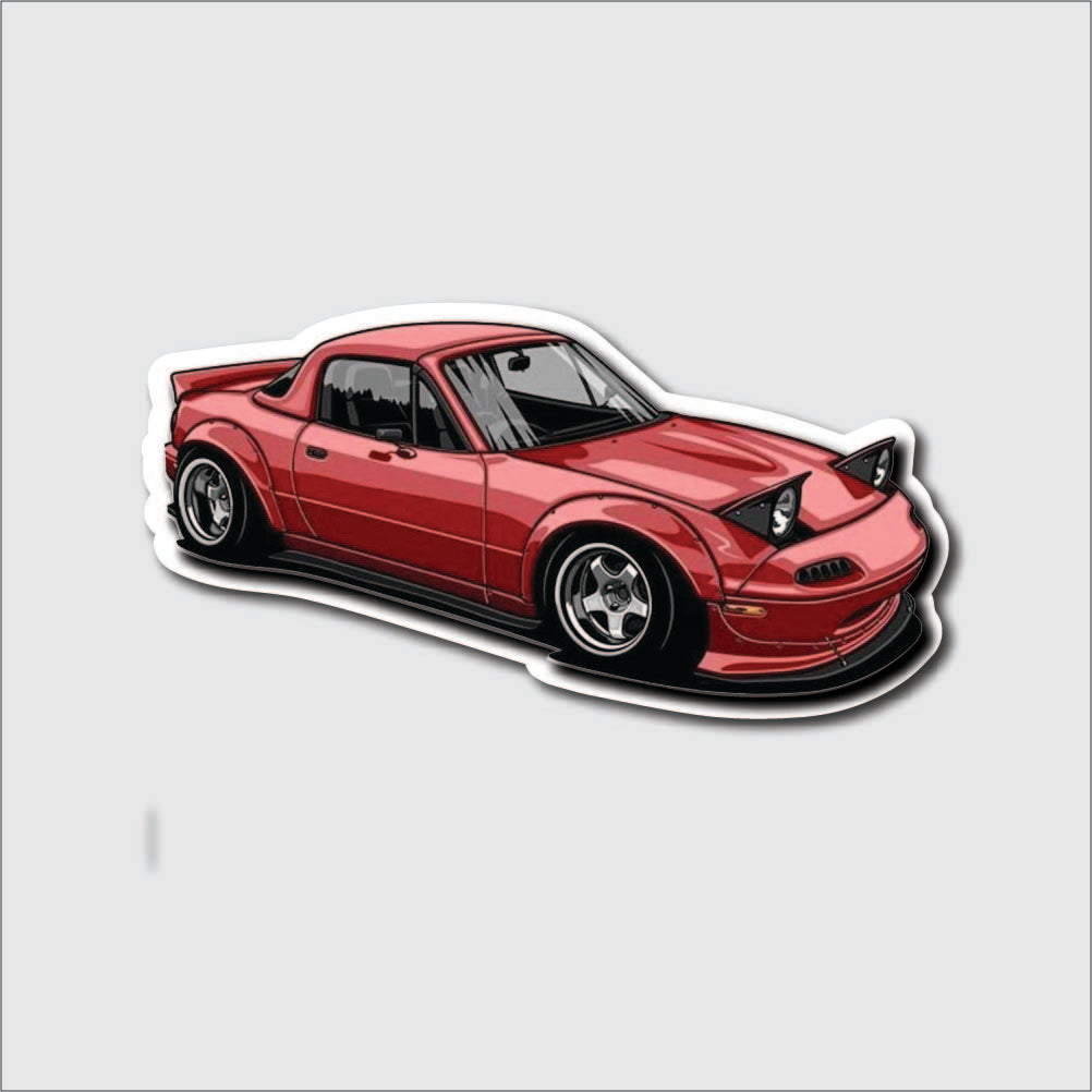 Red MX-5 Sticker