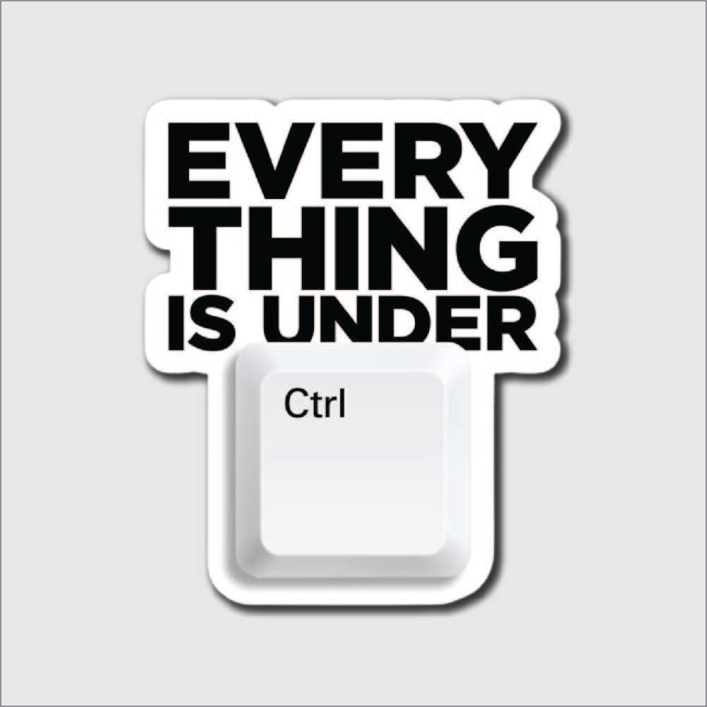 everything is under ctrl sticker