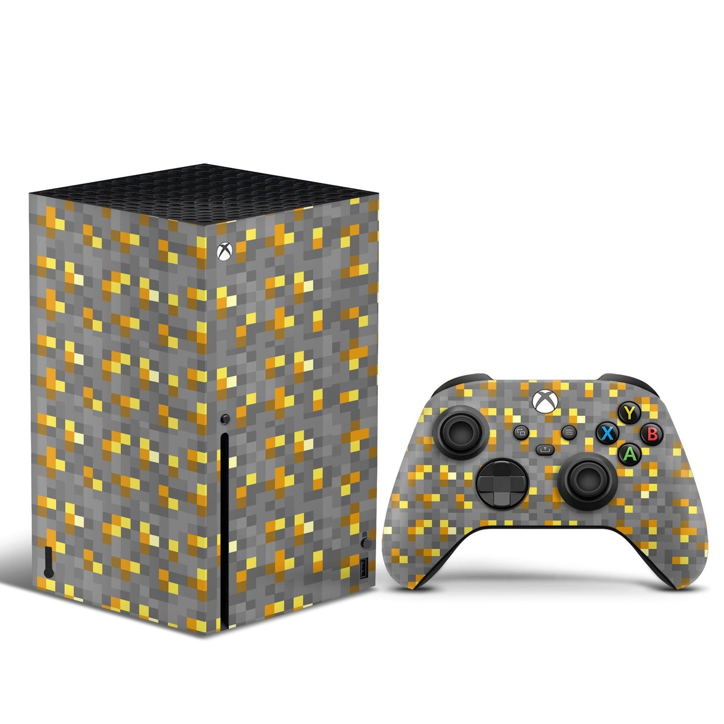 xbox series x skin minecraft golden block design