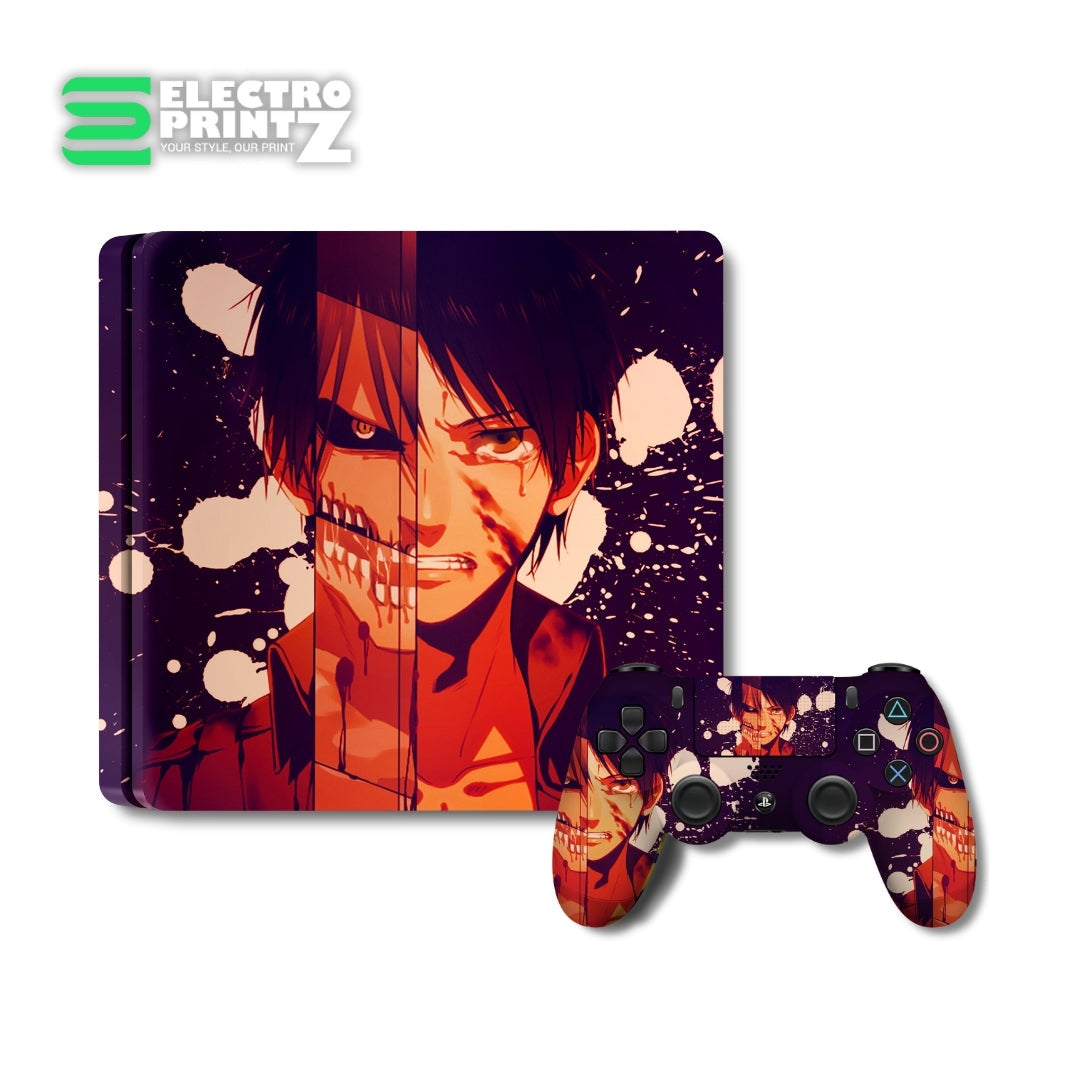 PS4 Skin Aot Eren