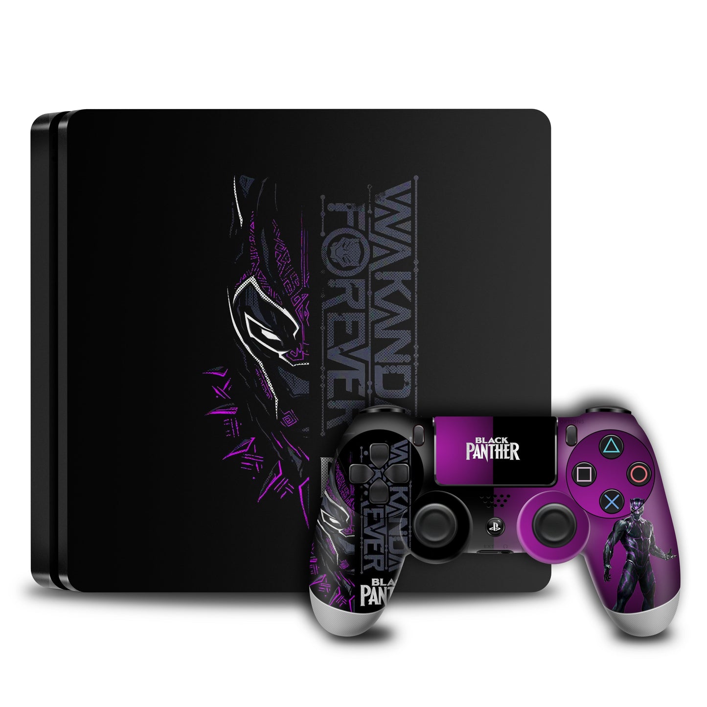 Purple Black Panther PS4 Skin
