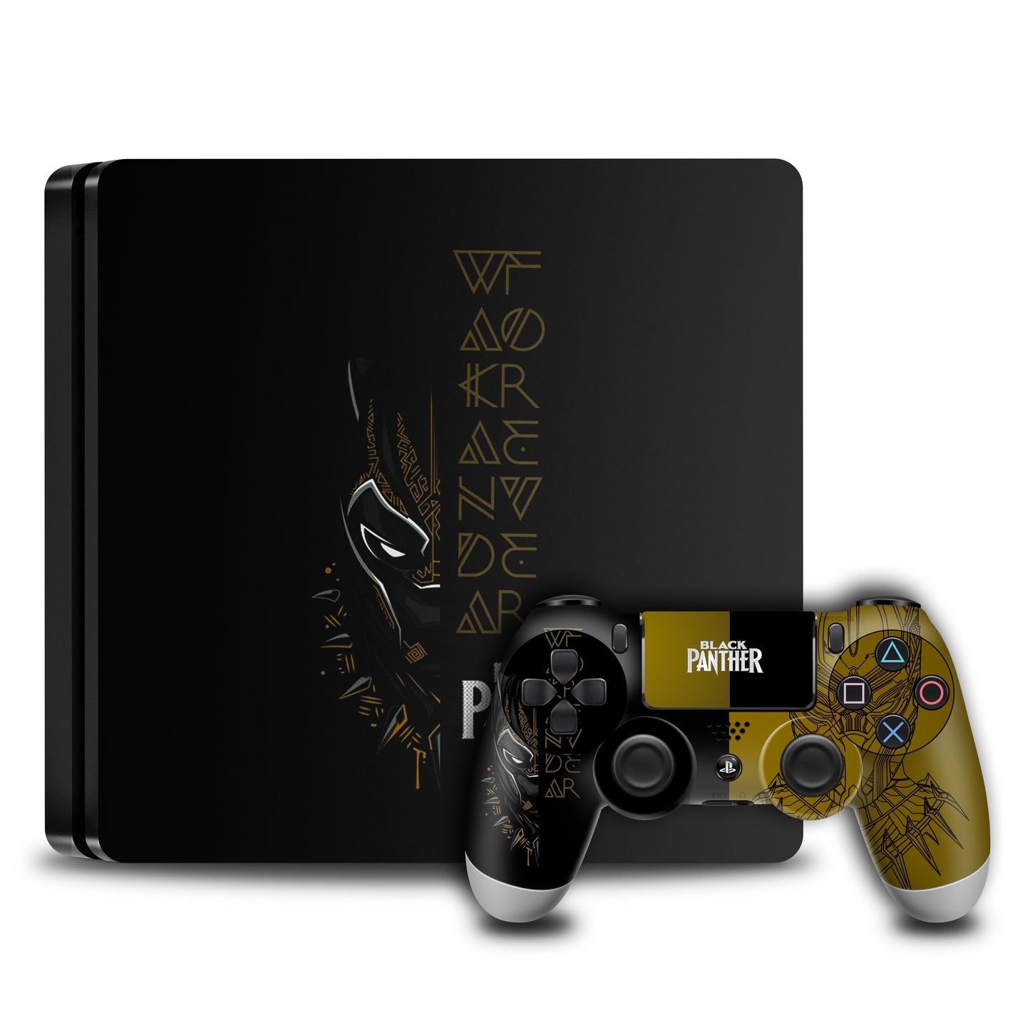 PS4 Skin Brown Black Panther