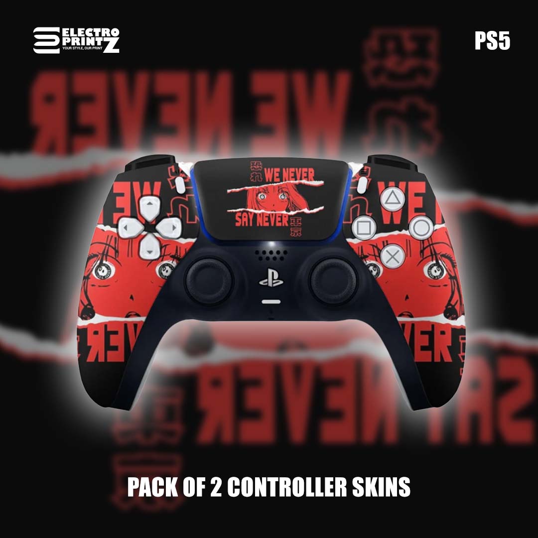 PS5 Costume Red Anime Controller Skins 2x – ElectroPrintz