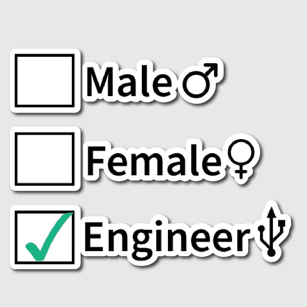 Engineer Gender Sticker