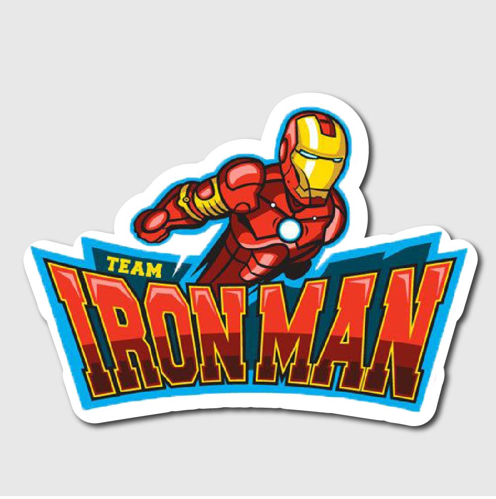 Team Iron Man Sticker