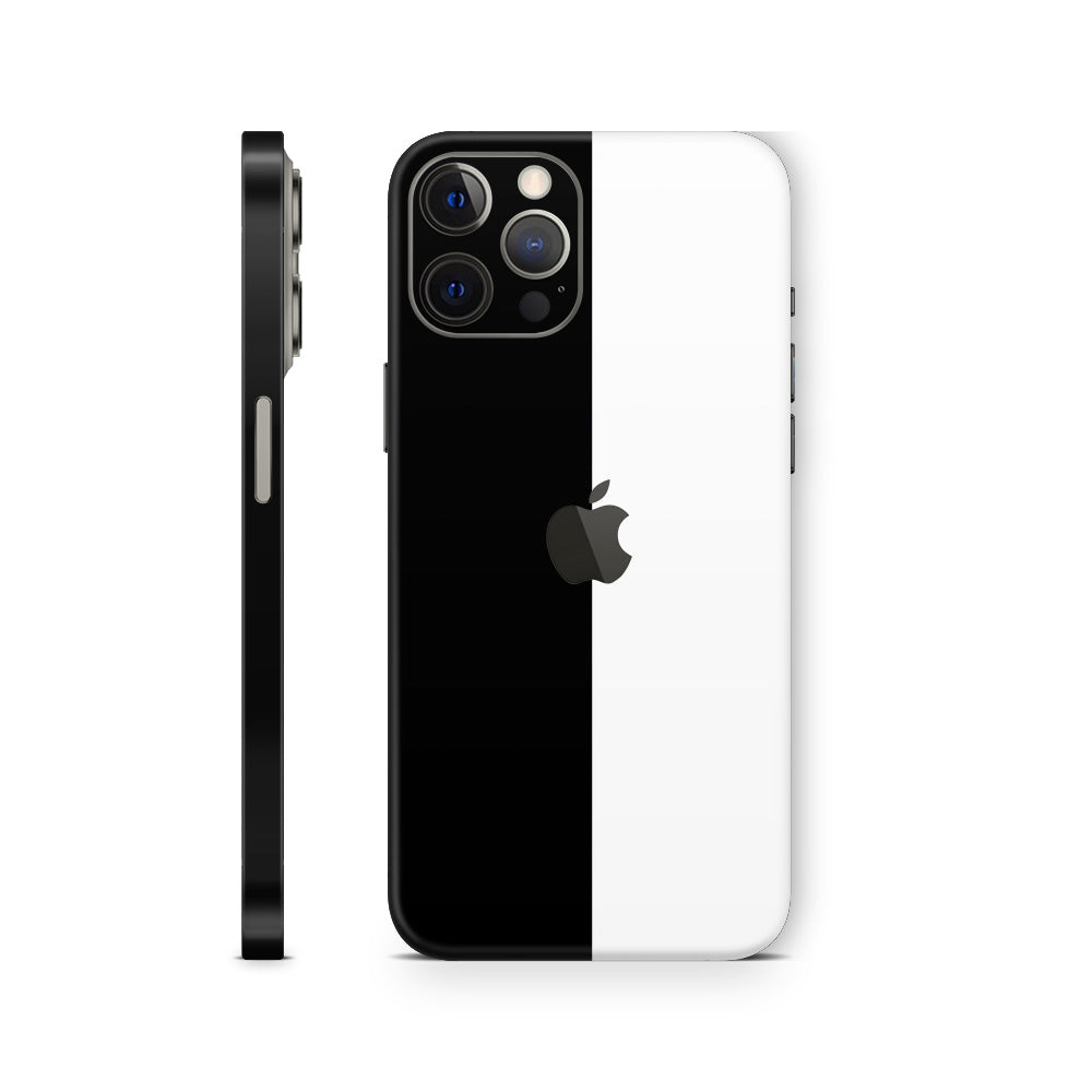 iphone skin with black and white dualtone design