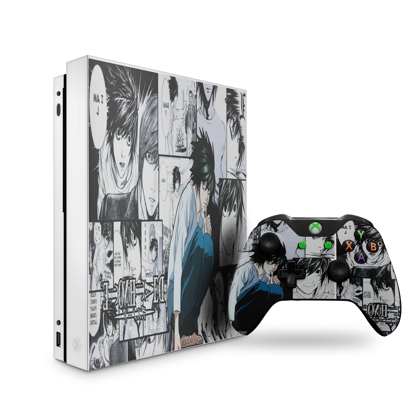 xbox one skin with anime death note L design