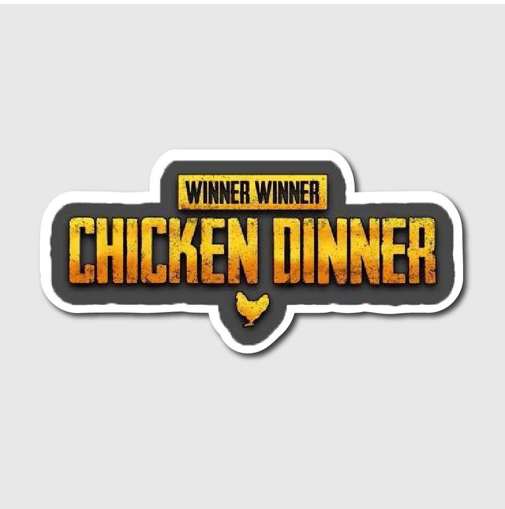Chicken Dinner PUBG Sticker