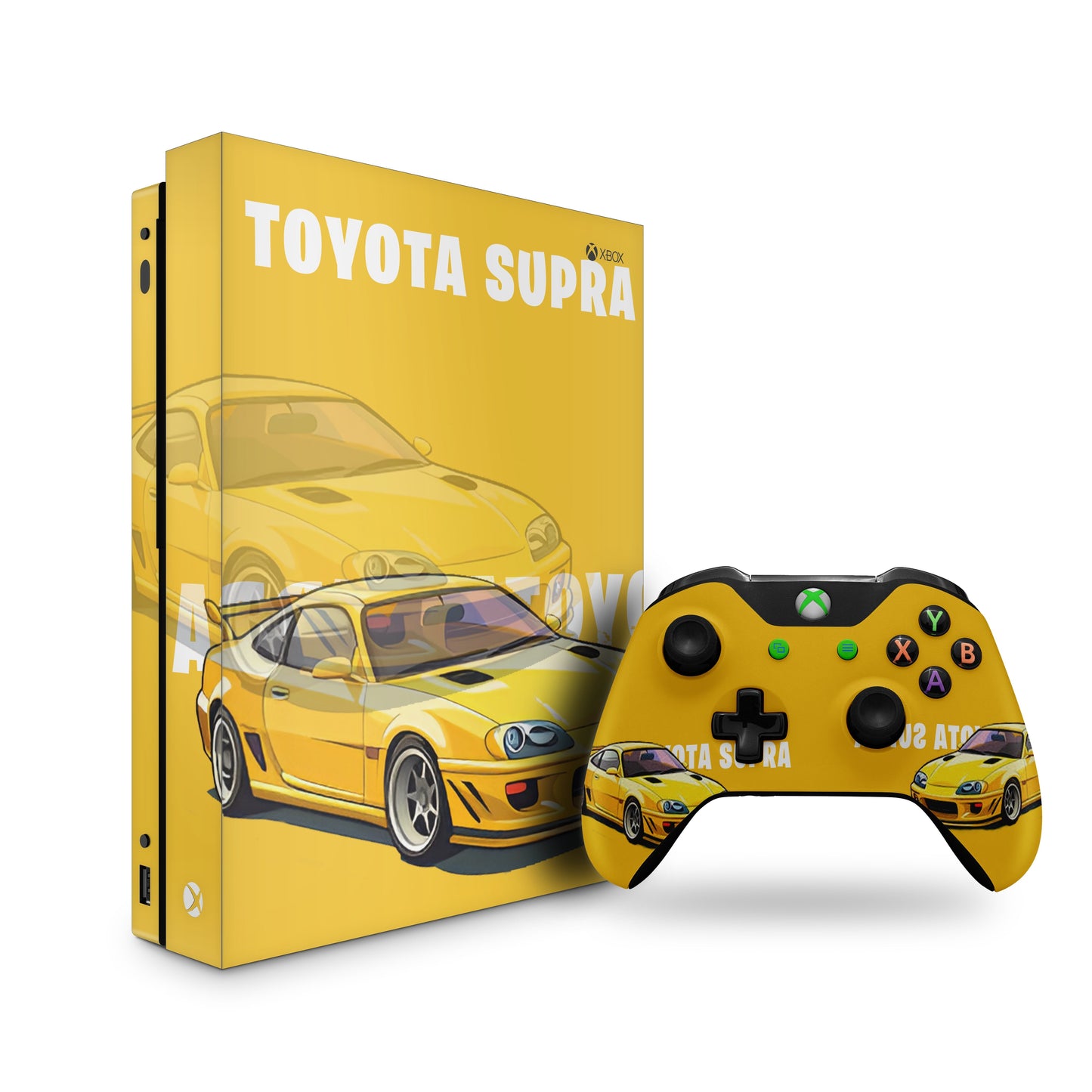 xbox one skin with toyota supra design