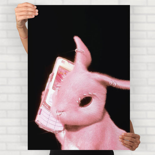 Pink Bunny Poster
