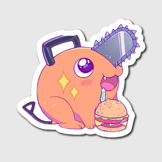 Hungry Pochita Sticker