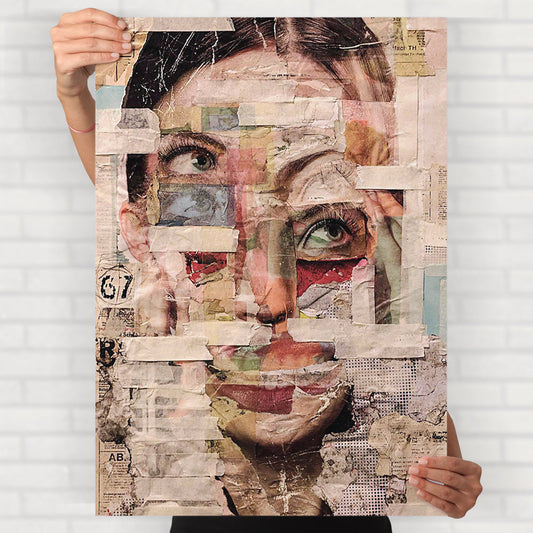 Newspaper Abstract Poster