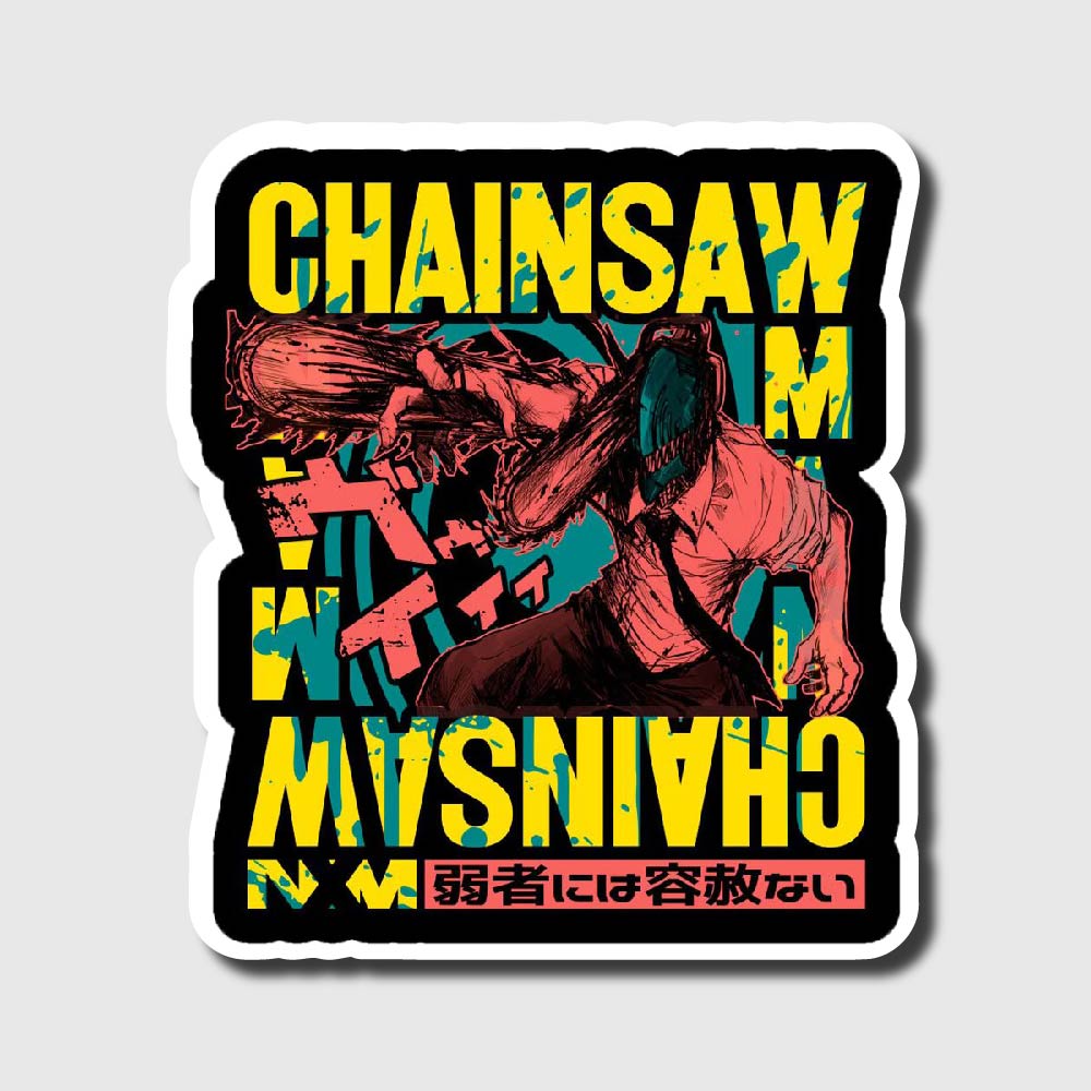 Chainsaw Man Graffiti Sticker