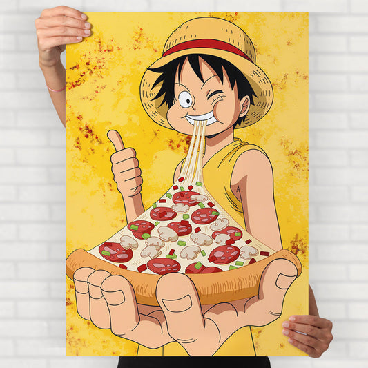 Pizza Luffy Poster