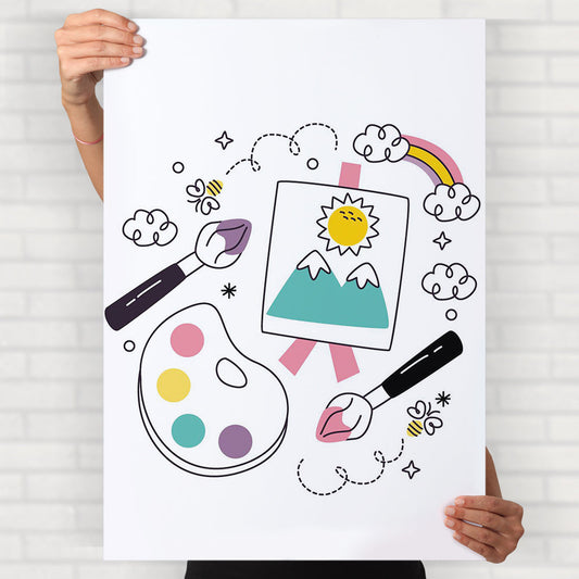 Artistic Doodles Poster