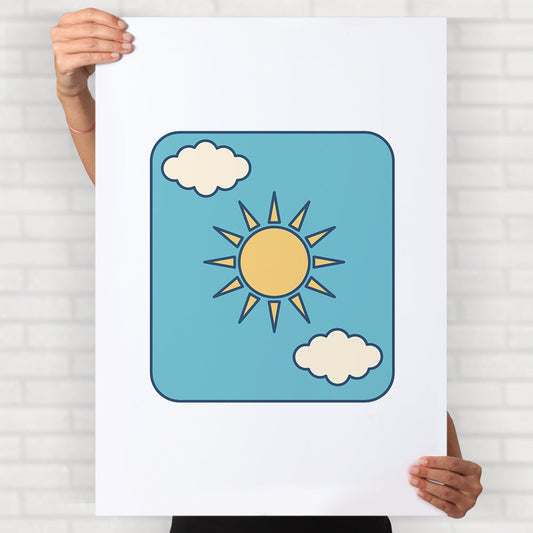 Sun & Clouds Poster