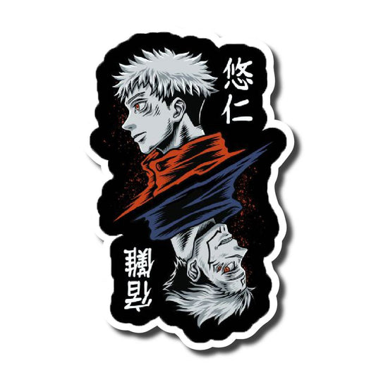 Jujutsu Kaisen Yuuji and sukuna sticker
