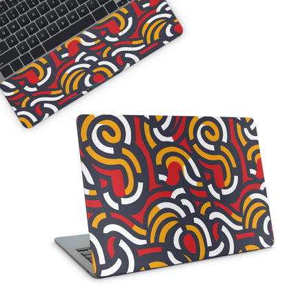 laptop skin - abstract colorful doodle pattern