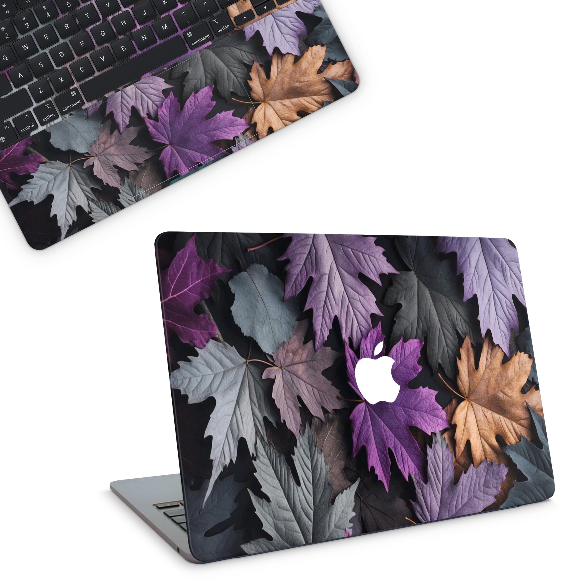 Macbook Skin - Aesthetic Purple leaves