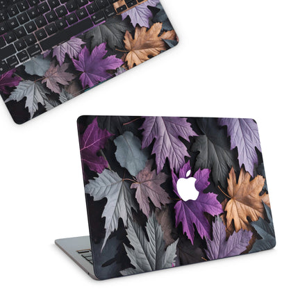 Macbook Skin - Aesthetic Purple leaves