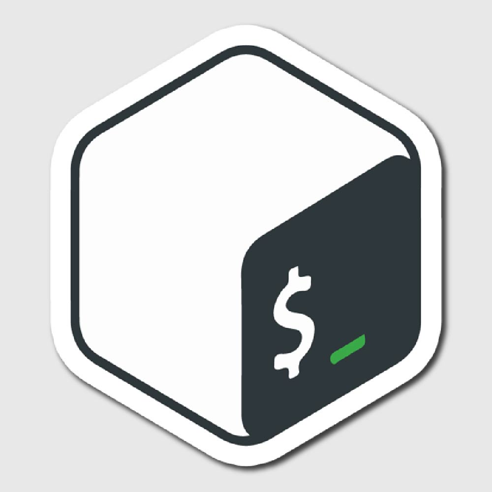 Bash Shell Language Sticker