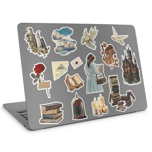 15 Beauty & The Beast Stickers Pack