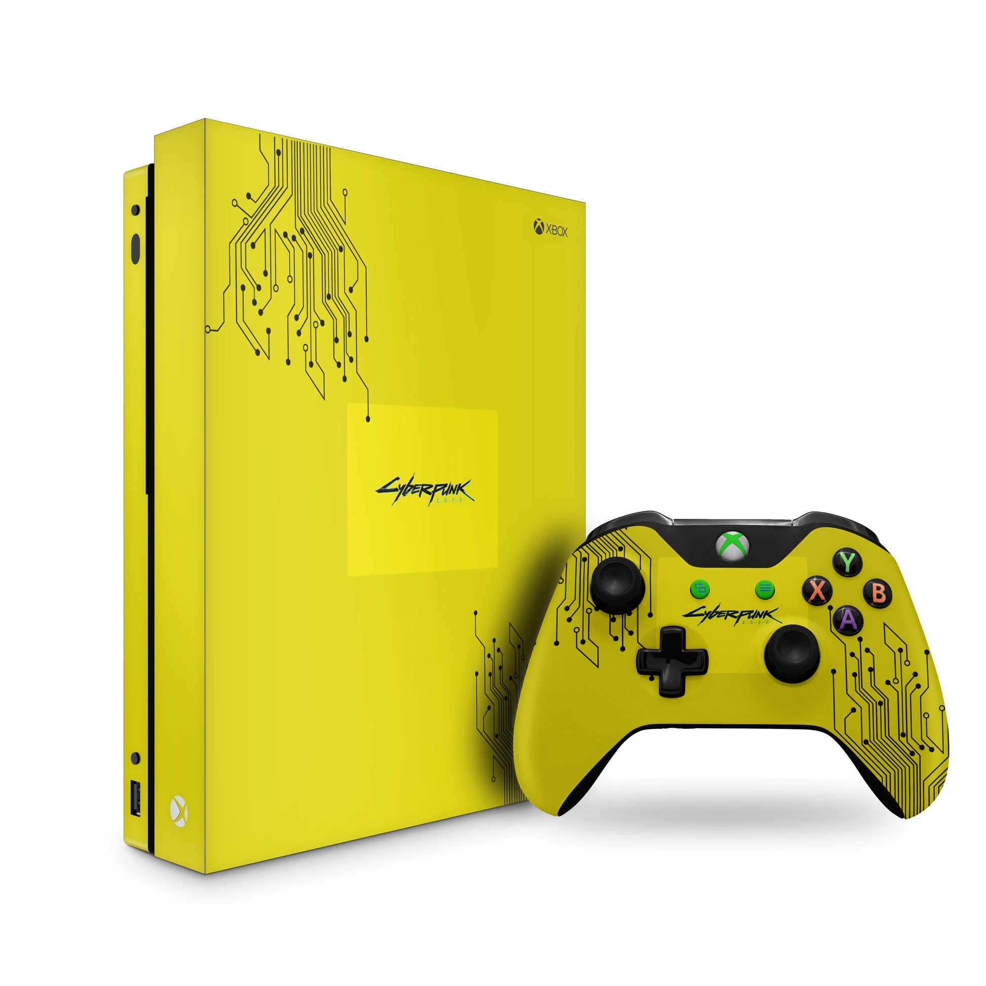 Xbox-one-cyberpunk-console-and-controller-skin-pack