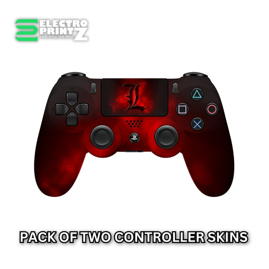 Death Note L PS4 Controller skin 2X