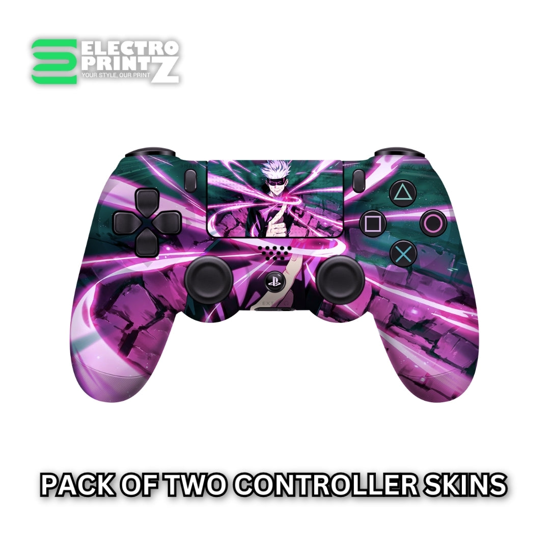 jujutsu kaisen gojo satoru PS4 Controller skin 2X