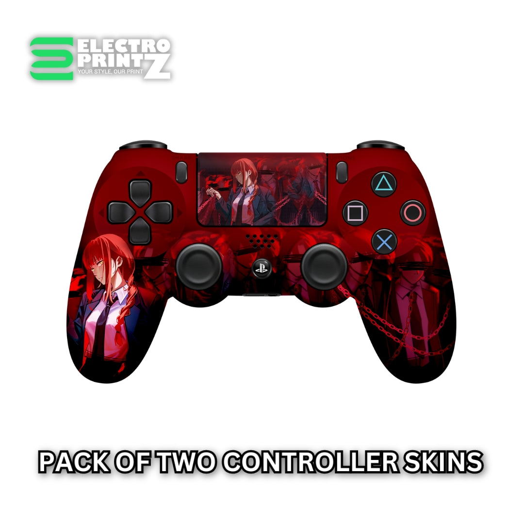 Makima PS4 Controller Skins 2x