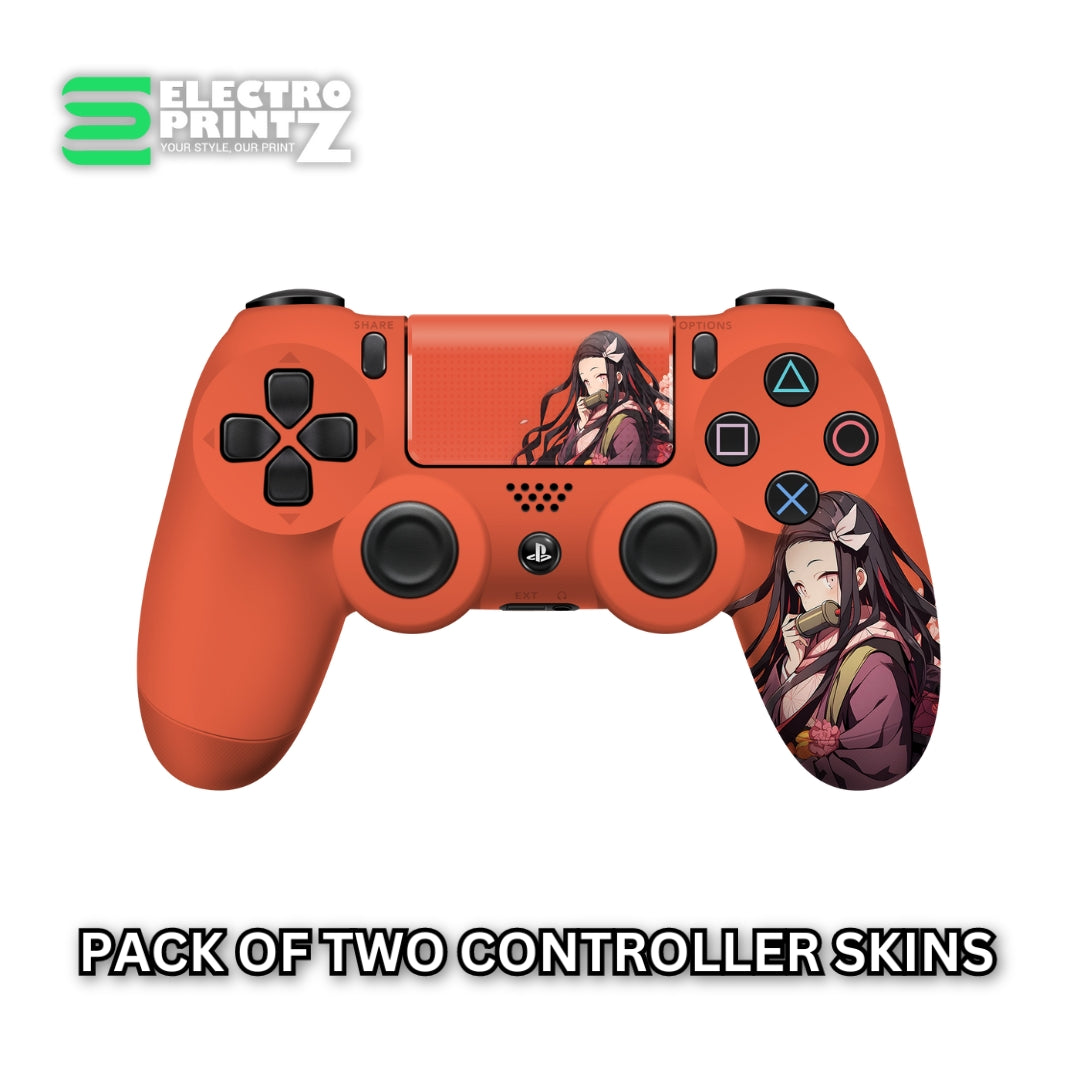 Nezuko PS4 Controller Skins 2x