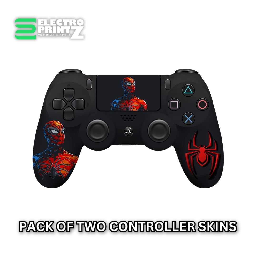 Spider Man PS4 Controller skin 2X