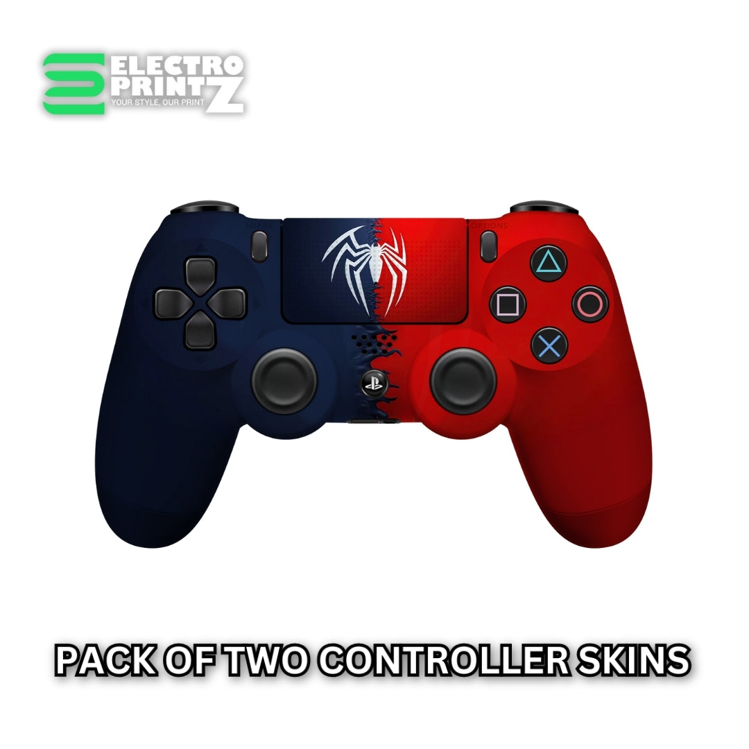 Spider Man And Venom PS4 Controller skin 2X