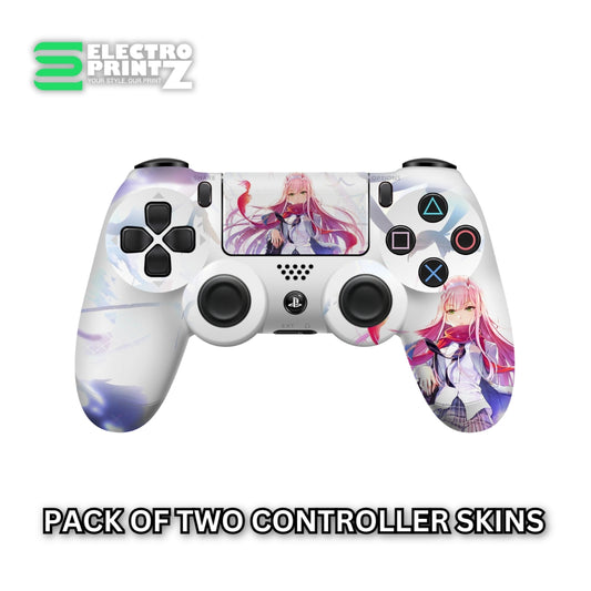 Zero Two from Darling in the Franxx PS4 Controller Skins 2x