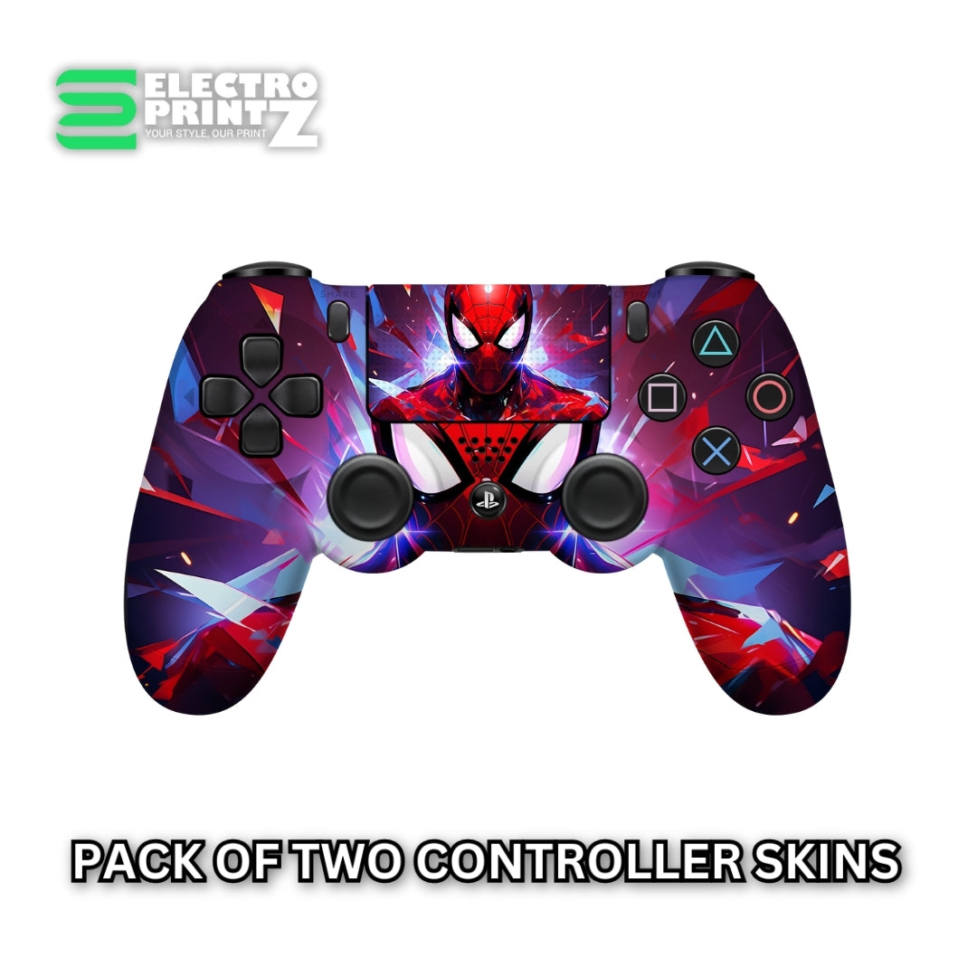 Spider Man PS4 Controller skin 2X