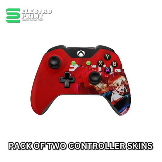 Power from Chainsaw Man Xbox One Controller Skins 2x