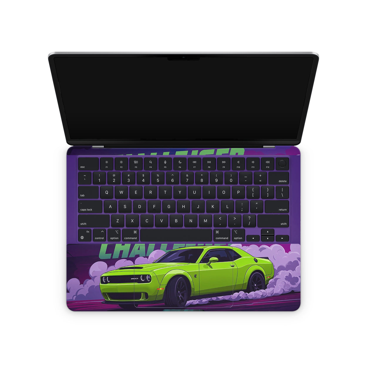 Macbook skin - Sportscar dodge challenger skin (inside)