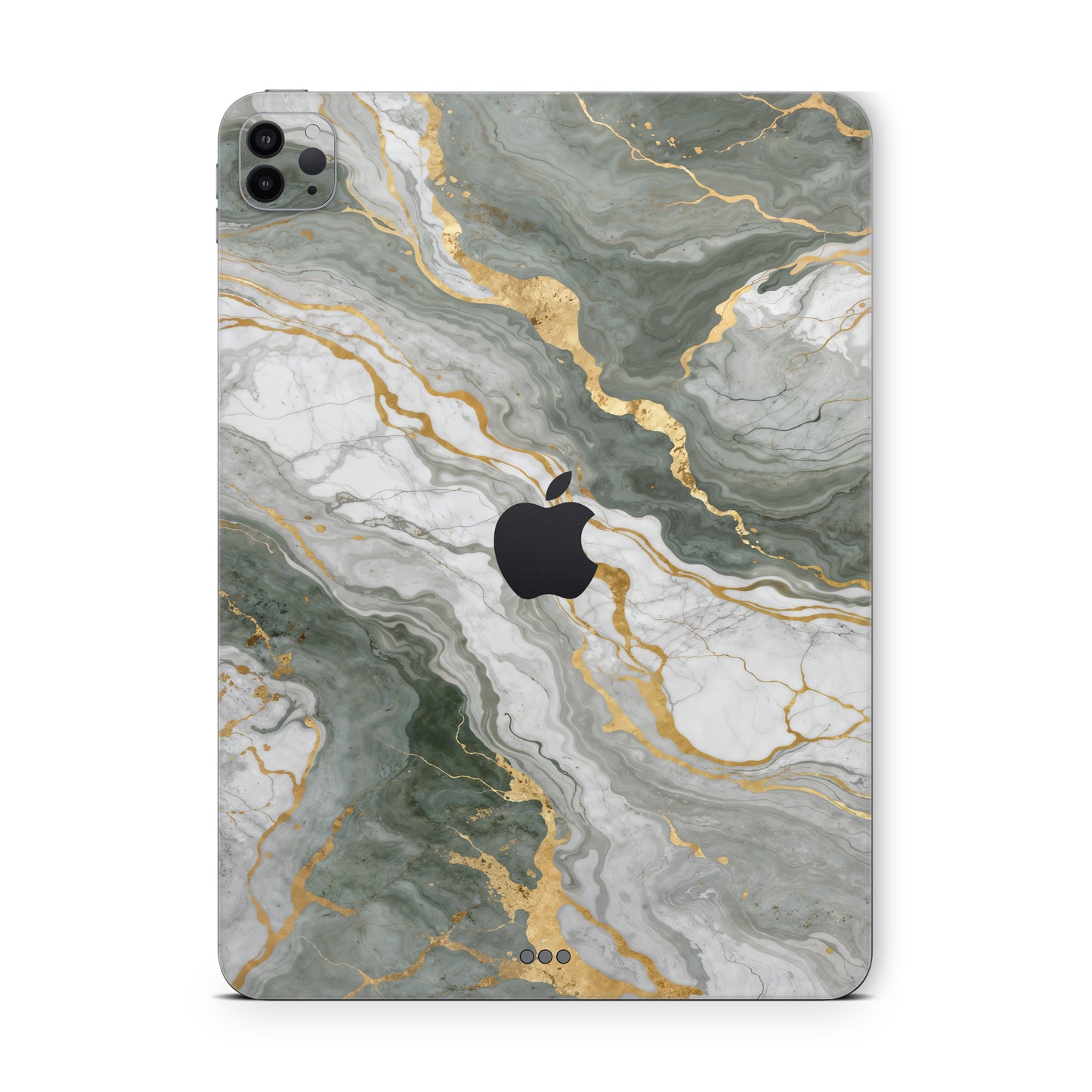 ipad pro skin with gray marble design