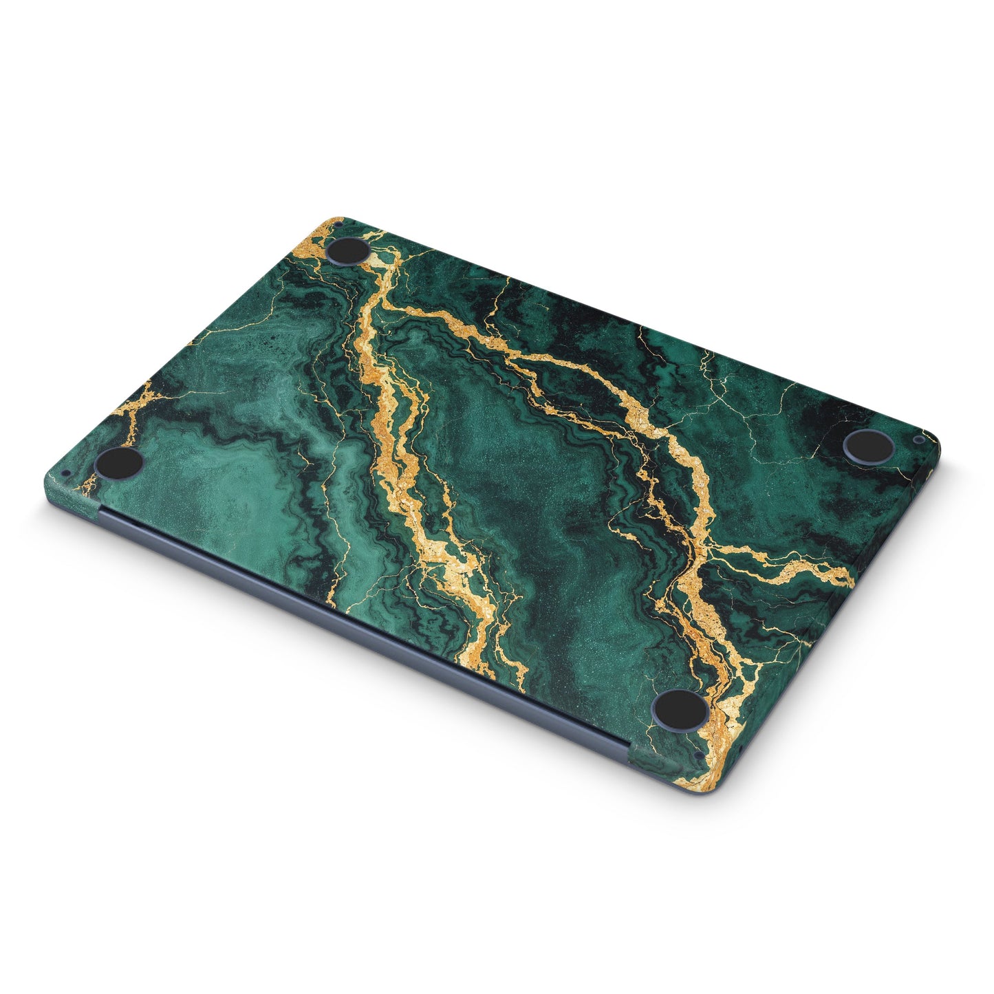 Macbook Skin - green emerald marble texture skin (bottom)
