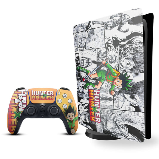 Ps5 skin - Hunter X Hunter Gon design on console and controller
