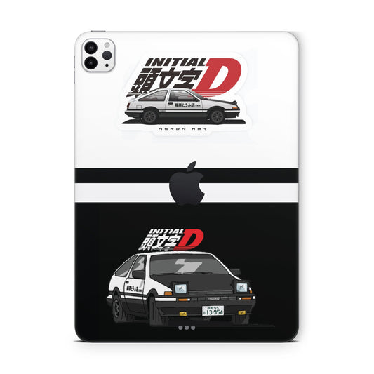 ipad pro skin with initial d design