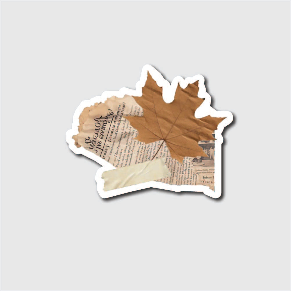 Leaf Carving Sticker