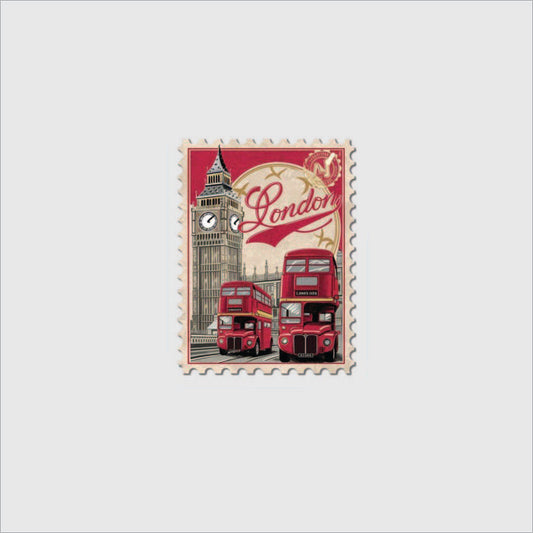 London Stamp Sticker