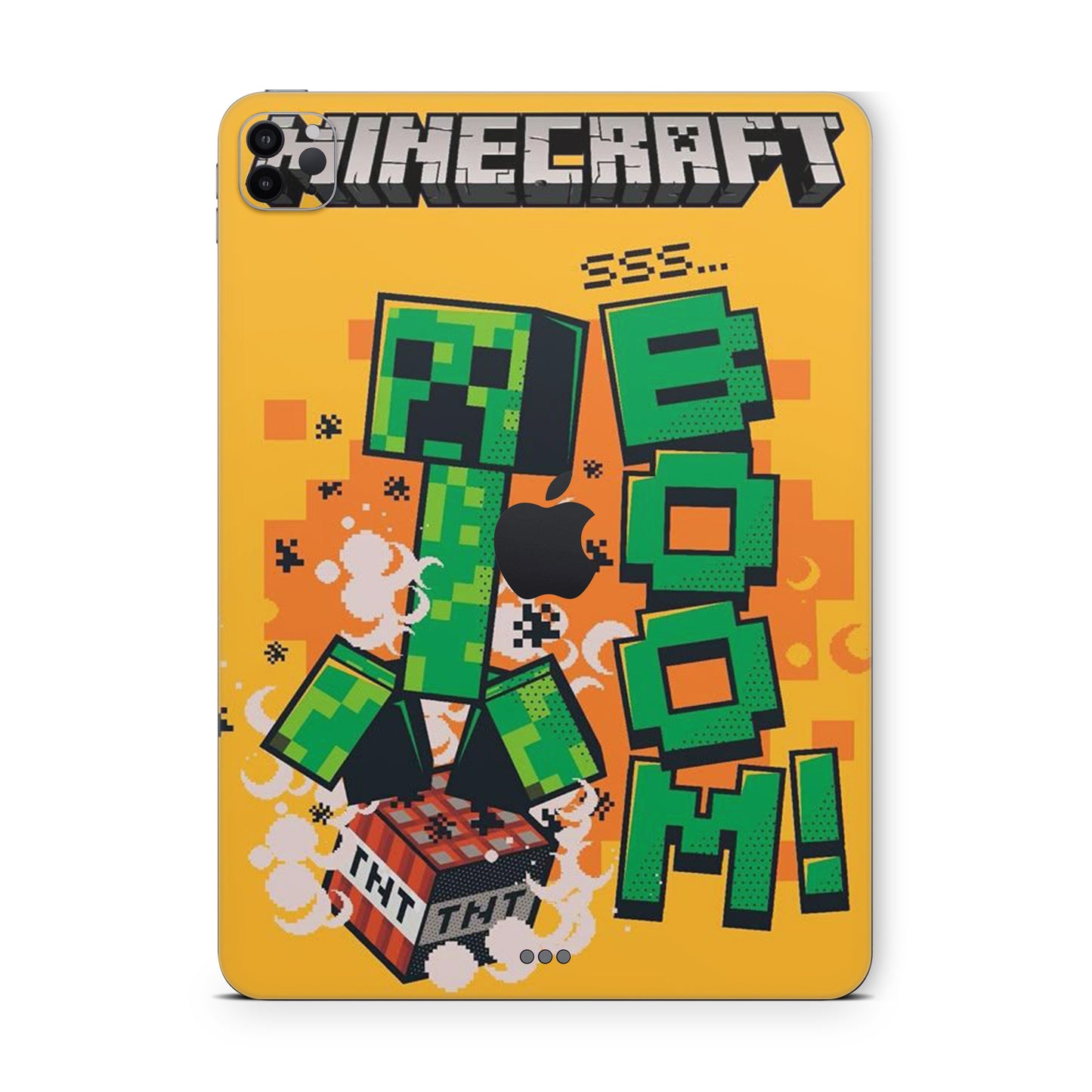 Ipad pro skin - minecraft creeper logo with tnt